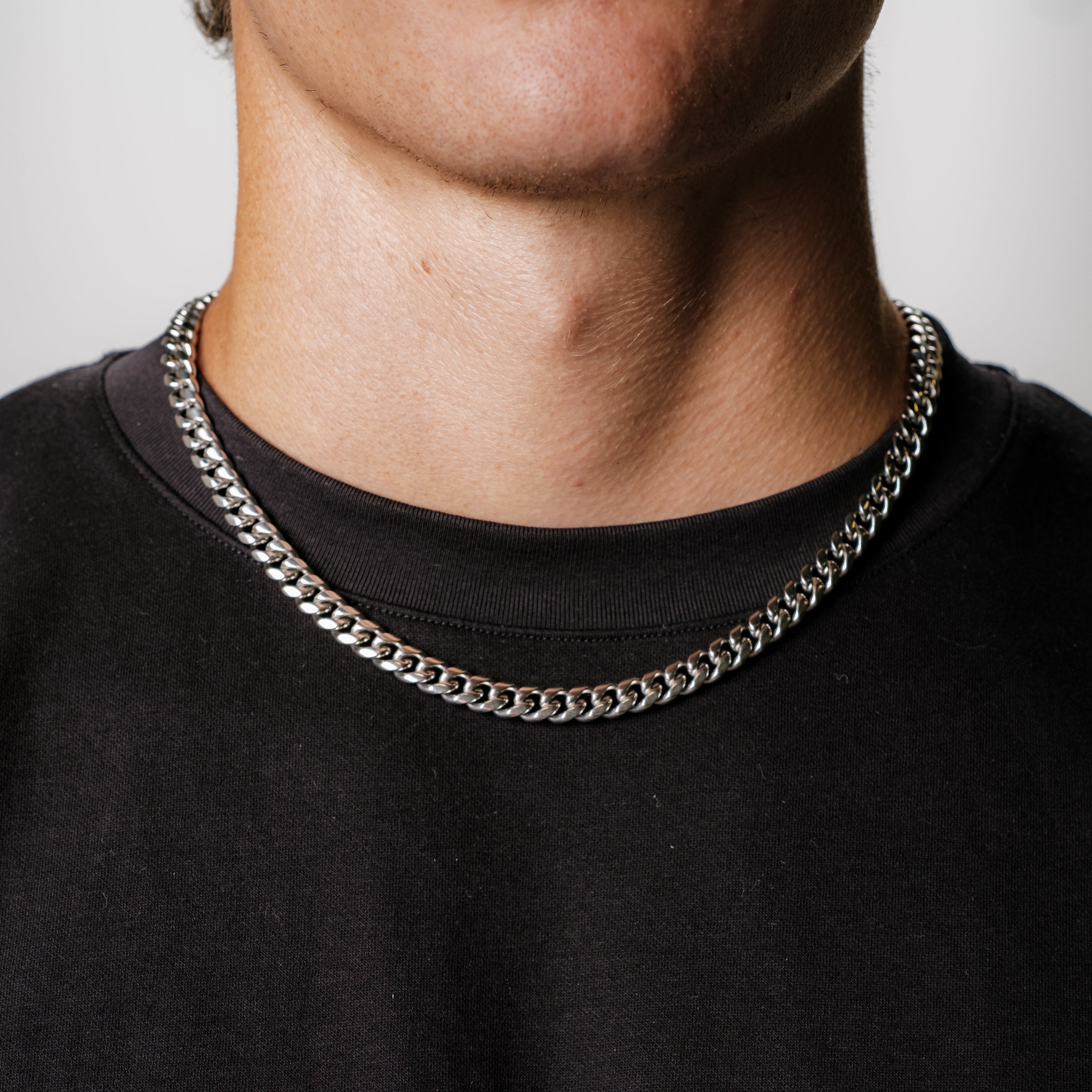 Kubanische Kette 8 mm (Silber)