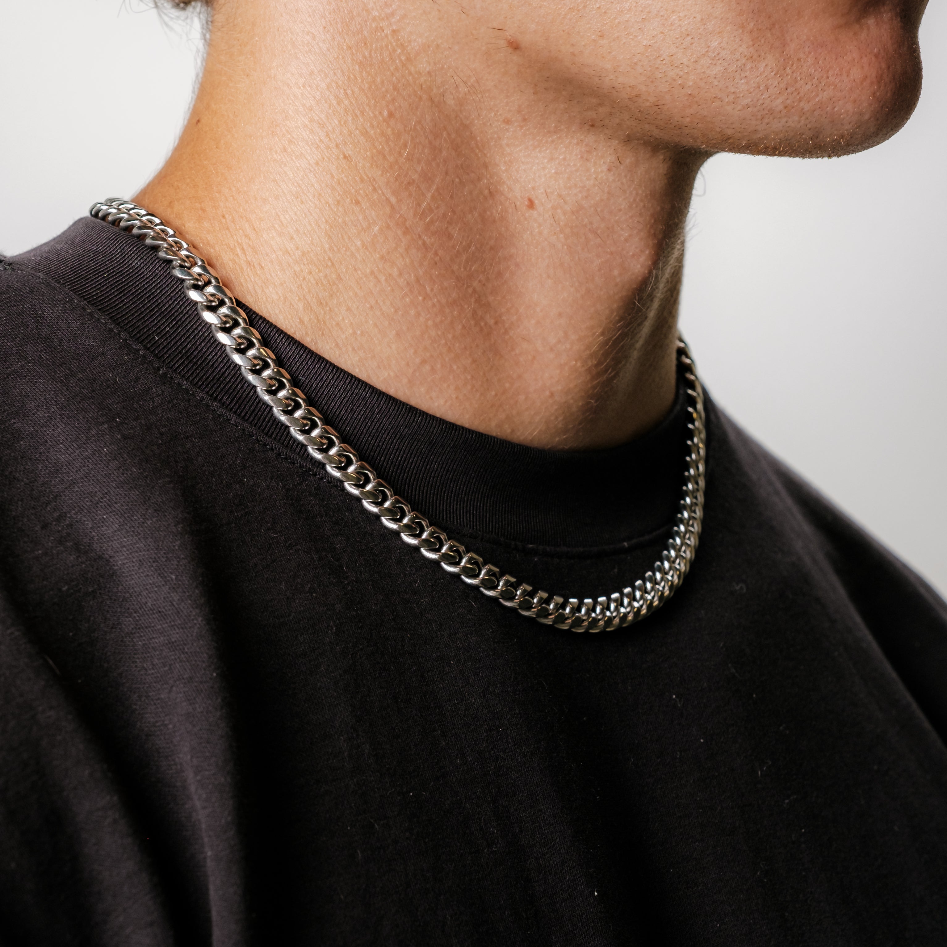 Kubanische Kette 8 mm (Silber)