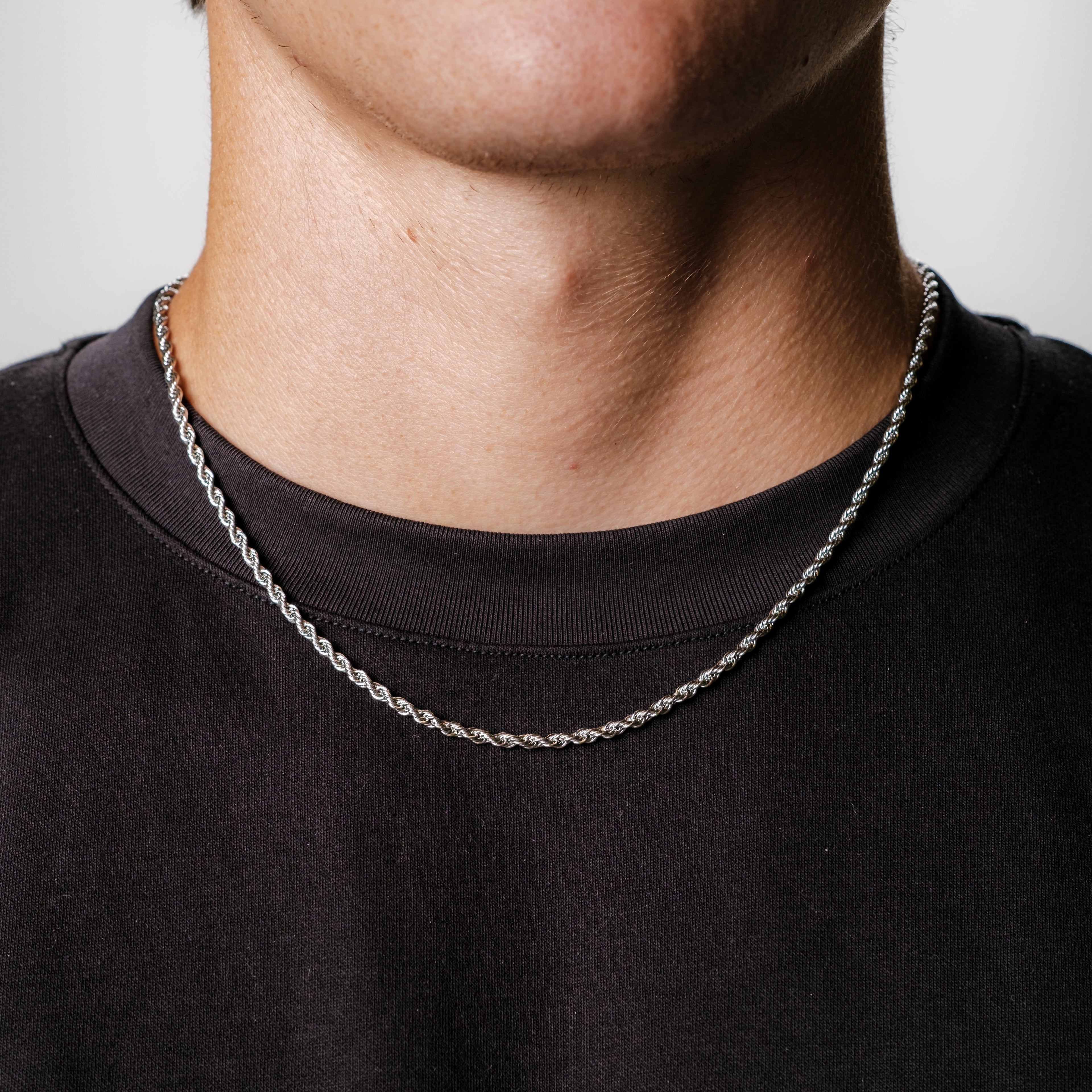 Kordelkette 3MM (Silber)