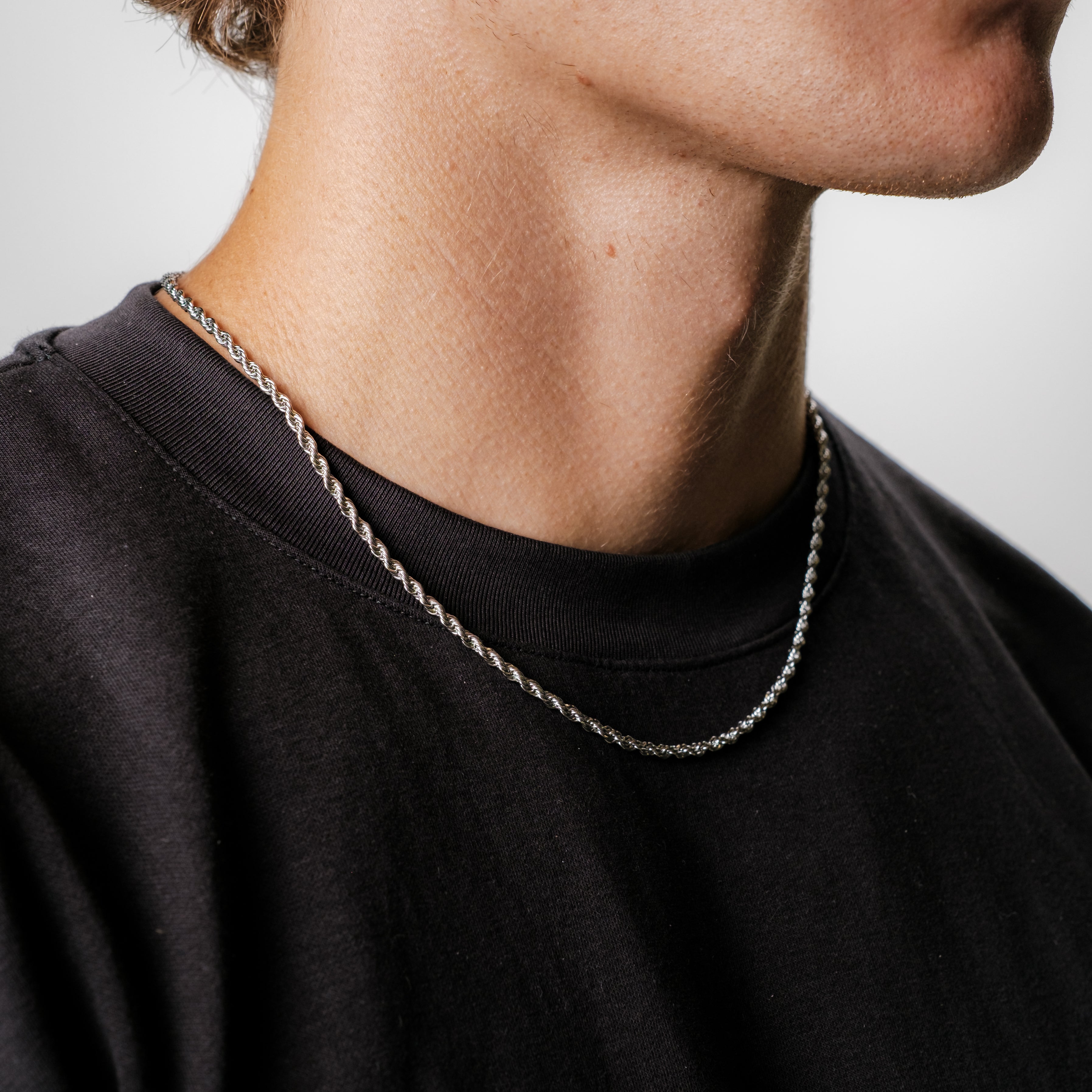 Kordelkette 3MM (Silber)