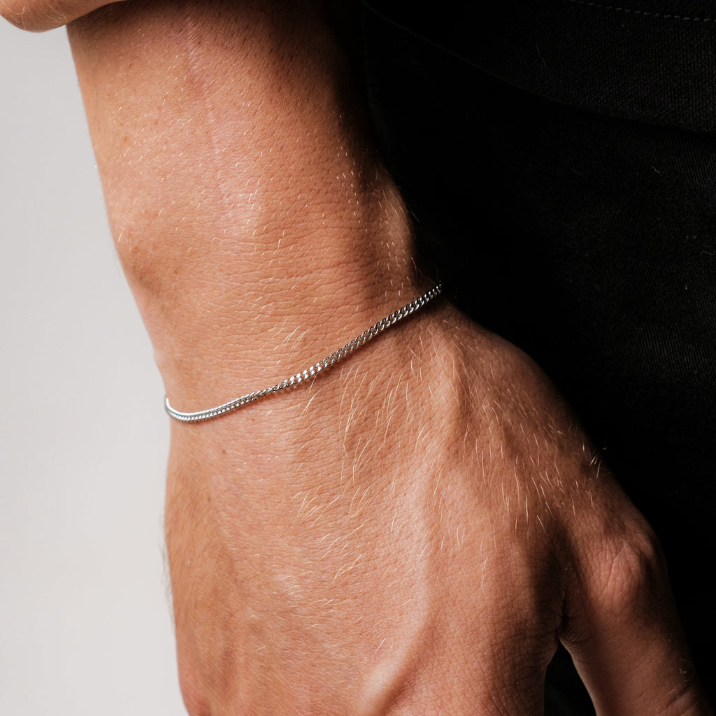 Kubanisches Armband 2MM (Silber)