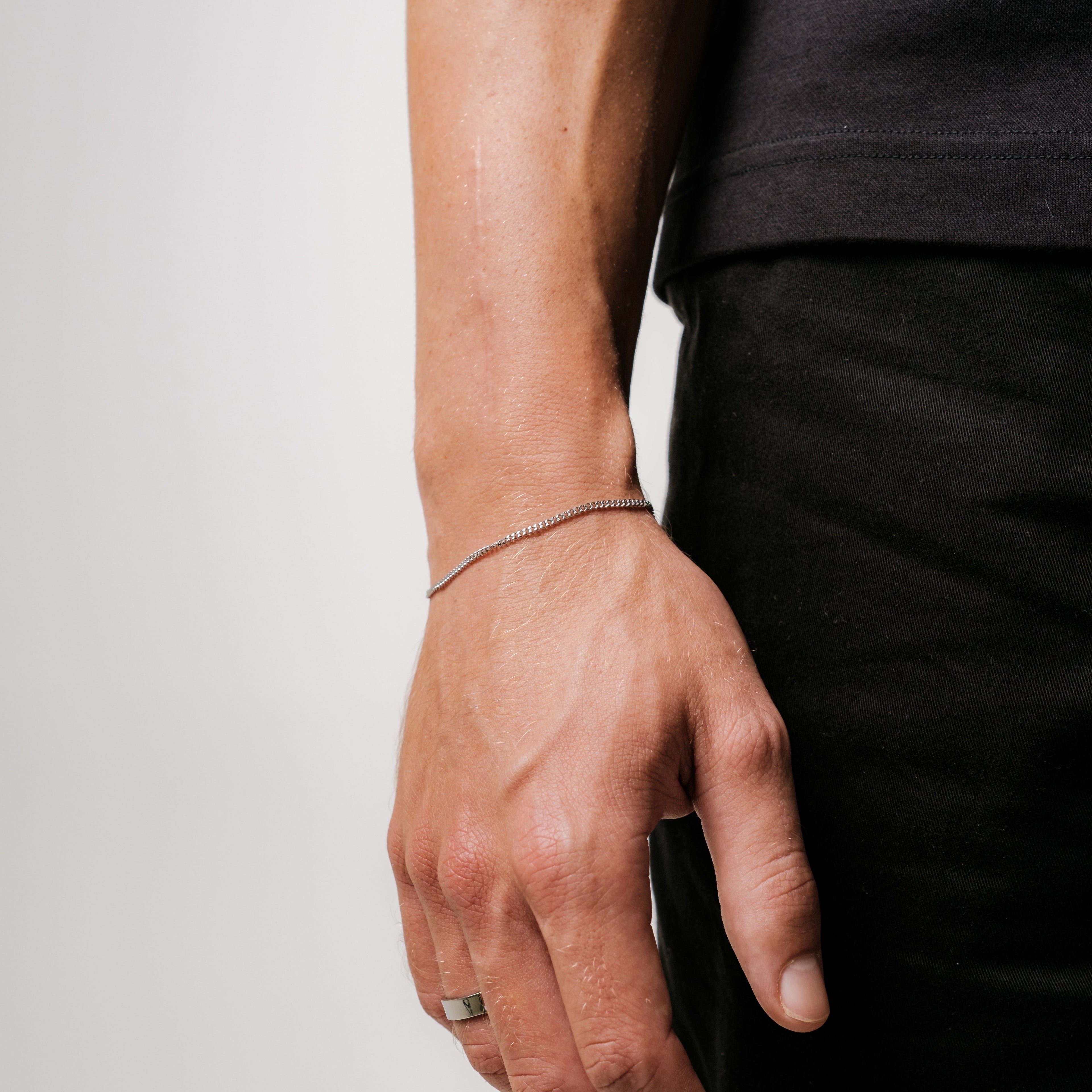 Kubanisches Armband 2MM (Silber)