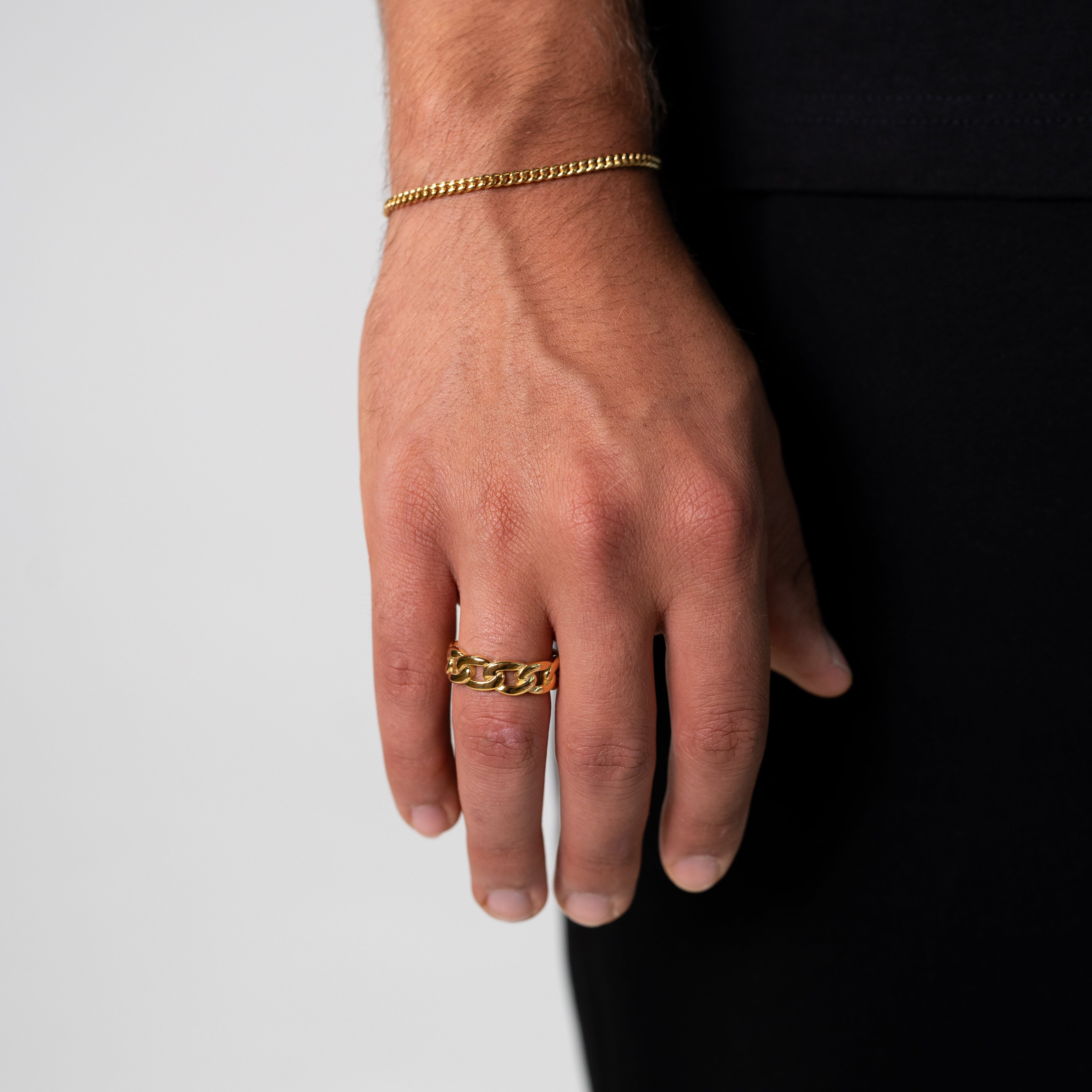 Kubanischer Ring 5MM (Gold)