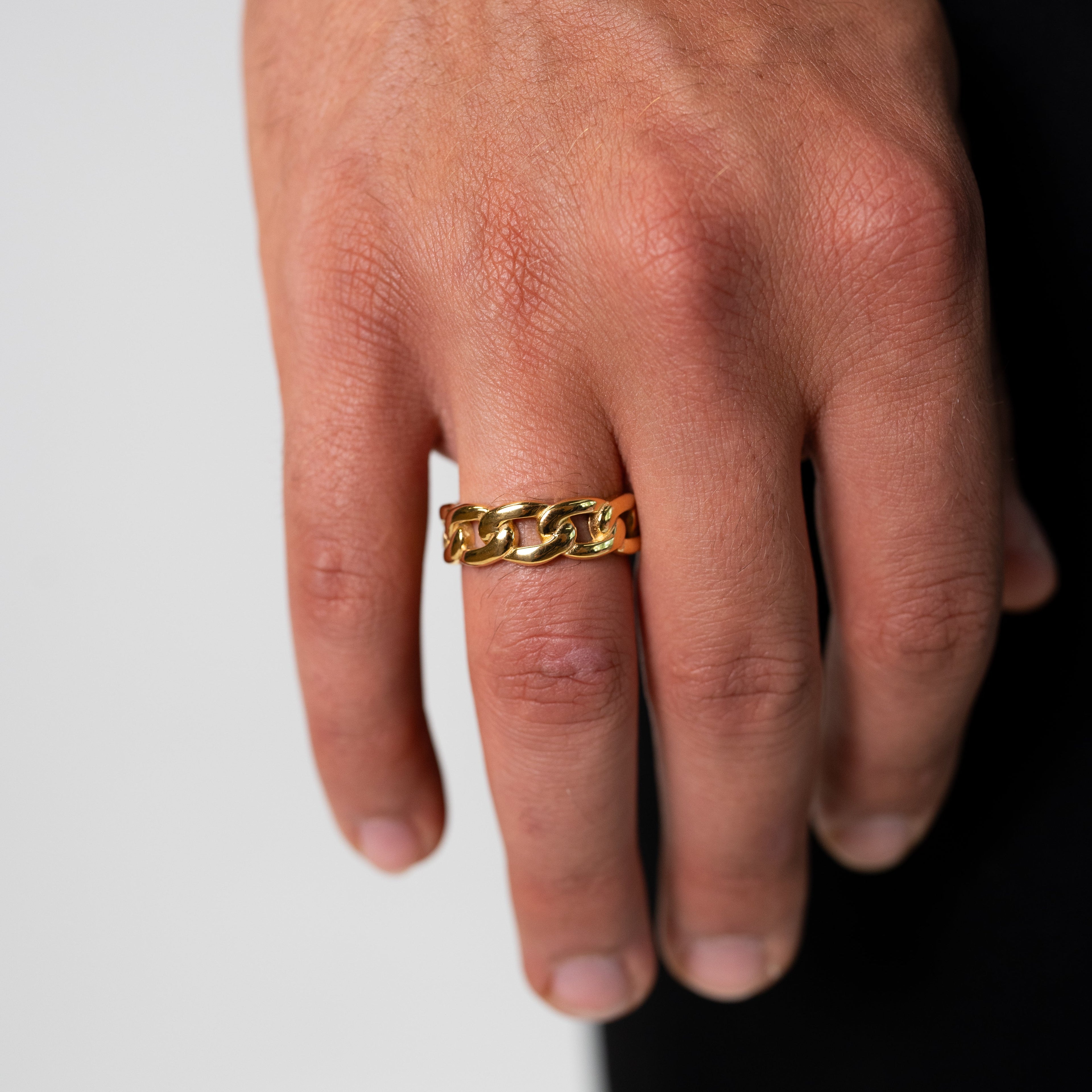 Kubanischer Ring 5MM (Gold)