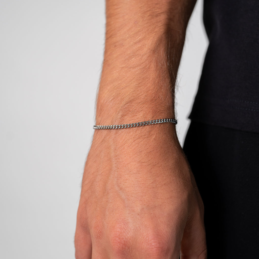 Kubanisches Armband 3MM (Silber)