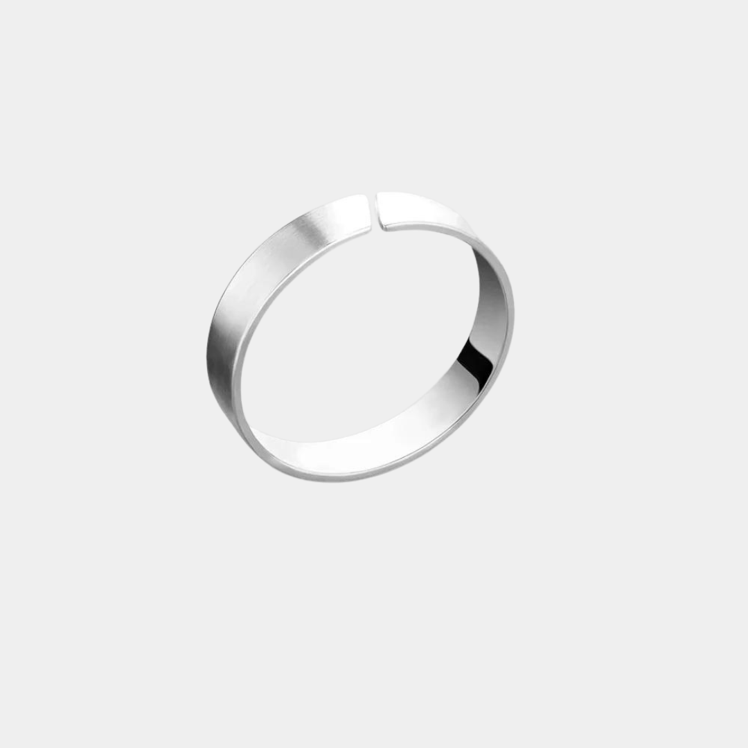 Klassischer Ring in Einheitsgröße (Silber)